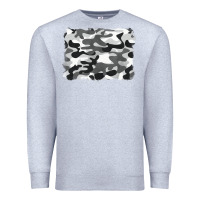 Heather Grey black and white camouflage Premium Sweatshirt - BarkalooDesign