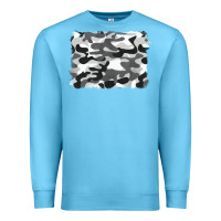 Ocean Blue black and white camouflage Premium Sweatshirt - BarkalooDesign