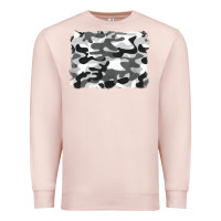 Pale Pink black and white camouflage Premium Sweatshirt - BarkalooDesign