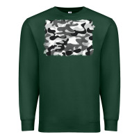Sports Green black and white camouflage Premium Sweatshirt - BarkalooDesign