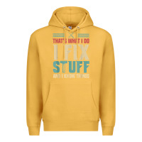 Mustard that's what i do   i fix stuff and i know things Premium Hoodie - longCreatives