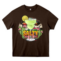 Chocolate Brown salty Heavy Core Tee - JahusDesignShop