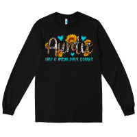 Black auntie like a mom only cooler Long Sleeve Tee - OliviaCreatesArt