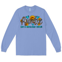 Colony Blue auntie like a mom only cooler Long Sleeve Tee - OliviaCreatesArt