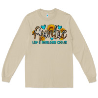 Mushroom auntie like a mom only cooler Long Sleeve Tee - OliviaCreatesArt