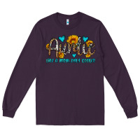 Plum auntie like a mom only cooler Long Sleeve Tee - OliviaCreatesArt