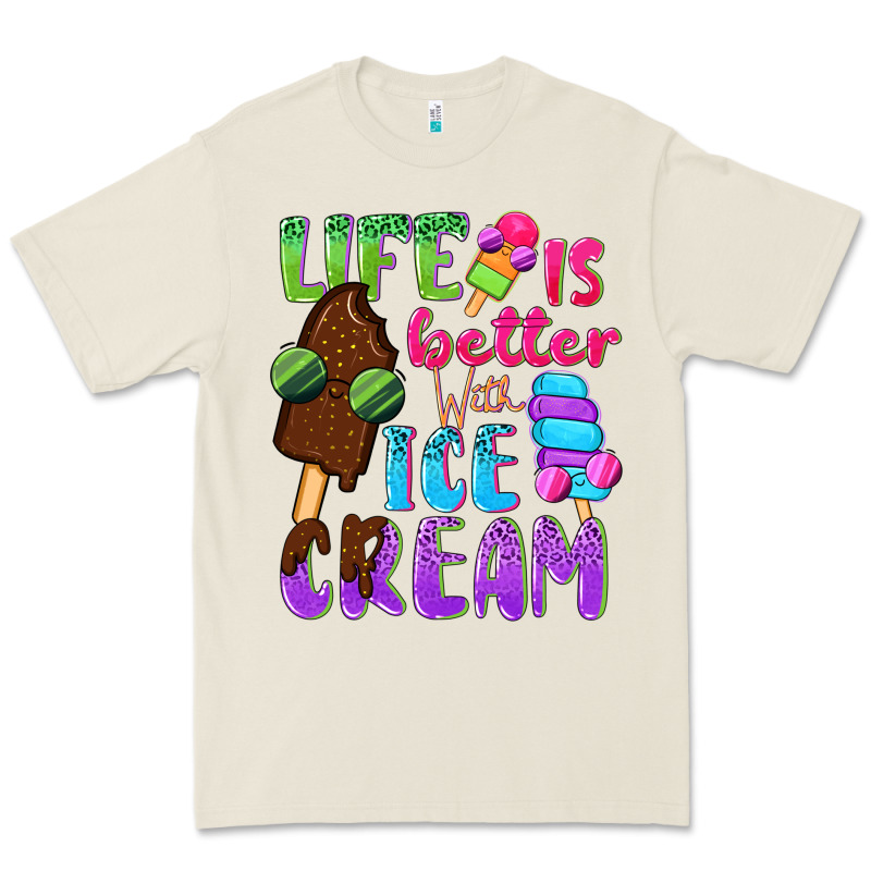 Life Is Better With Ice Cream Premium Tee by NancyCooperArtShop | Teevron