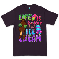 Plum Life is better with ice cream Premium Tee - NancyCooperArtShop