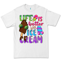 White Life is better with ice cream Premium Tee - NancyCooperArtShop