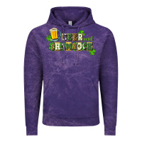 Cloud Purple Beer and shamrock Vintage Hoodie - CowGirlArtShop