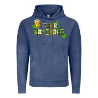 Vintage Denim Beer and shamrock Vintage Hoodie - CowGirlArtShop