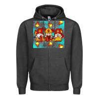 Charcoal Heather firefighter gnomes Zipper Hoodie - Artiststas