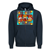 Navy firefighter gnomes Zipper Hoodie - Artiststas