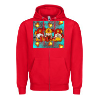 Red firefighter gnomes Zipper Hoodie - Artiststas
