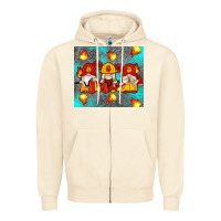 Sandshell firefighter gnomes Zipper Hoodie - Artiststas
