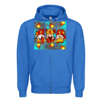 True Royal firefighter gnomes Zipper Hoodie - Artiststas