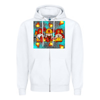 White firefighter gnomes Zipper Hoodie - Artiststas