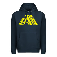 Navy the sarcasm is strong with this one Premium Hoodie - longCreatives