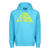 Ocean Blue the sarcasm is strong with this one Premium Hoodie - longCreatives