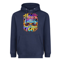 Navy the beach is calling and i must go Heavyweight Hoodie - BarkalooDesign