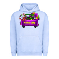 Pigment Grape Ice mardi grass umbrella with truck Urban Hoodie - AdoDesignShop