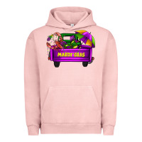 Pigment Salmon mardi grass umbrella with truck Urban Hoodie - AdoDesignShop