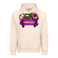Sandshell mardi grass umbrella with truck Urban Hoodie - AdoDesignShop