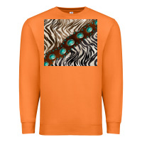 Carrot zebra gemstone leather Premium Sweatshirt - BarkalooDesign