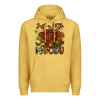 Antique Gold Just a Little Moody Premium Hoodie - CowhideDigitalArt