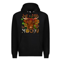 Black Just a Little Moody Premium Hoodie - CowhideDigitalArt
