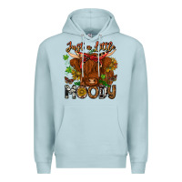 Blue Mist Just a Little Moody Premium Hoodie - CowhideDigitalArt