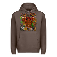 Coffee Just a Little Moody Premium Hoodie - CowhideDigitalArt