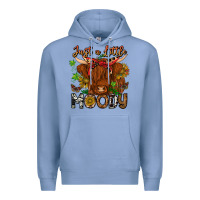 Colony Blue Just a Little Moody Premium Hoodie - CowhideDigitalArt