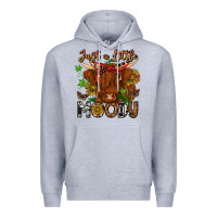 Heather Grey Just a Little Moody Premium Hoodie - CowhideDigitalArt
