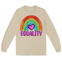 Mushroom equality rainbow Long Sleeve Tee - OliviaCreatesArt