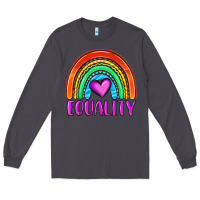Smoke equality rainbow Long Sleeve Tee - OliviaCreatesArt