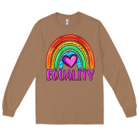 Toasted Coconut equality rainbow Long Sleeve Tee - OliviaCreatesArt