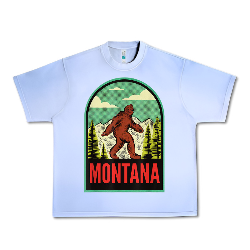 Montana Vintage Bigfoot Travel Urban Heavy Tee by longCreatives | Teevron