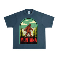 Midnight Navy montana vintage bigfoot travel Urban Heavy Tee - longCreatives