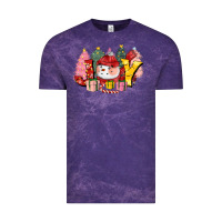 Cloud Purple joy snowman Vintage Tee - CowGirlArtShop