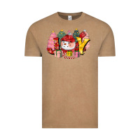 Vintage Coffee joy snowman Vintage Tee - CowGirlArtShop