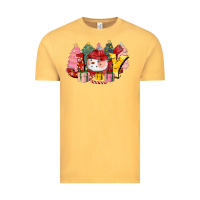 Vintage Mustard joy snowman Vintage Tee - CowGirlArtShop