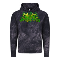 Cloud Black Just a girl who loves St. Patrick's Day Vintage Hoodie - HowdyJamesFarm