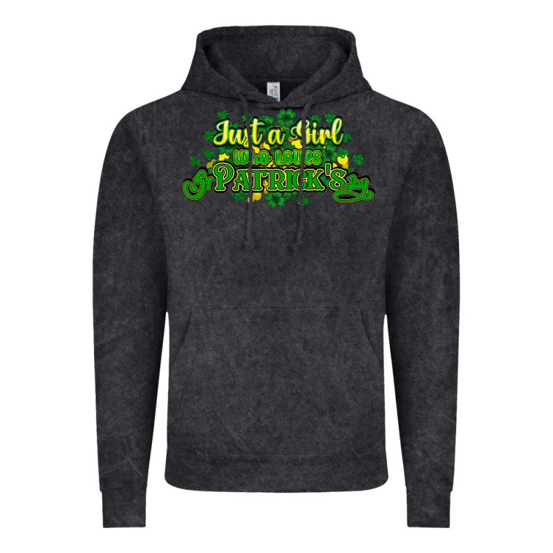 Just A Girl Who Loves St. Patrick's Day Vintage Hoodie by HowdyJamesFarm | Teevron