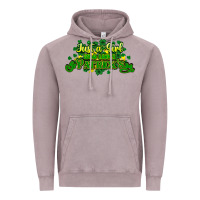 Vintage Zinc Just a girl who loves St. Patrick's Day Vintage Hoodie - HowdyJamesFarm
