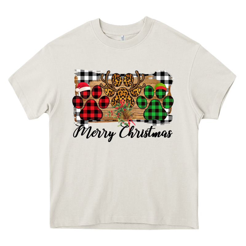 Merry Christmas Paws Heavy Core Tee by Bettercallsaul | Teevron