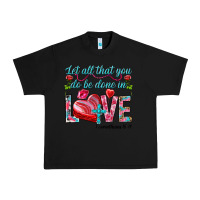 Black Let all that you do be done in love 1 corinthians Urban Heavy Tee - HowdyJamesFarm