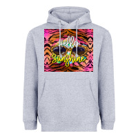 Heather Grey hello sunshine Heavyweight Hoodie - BarkalooDesign