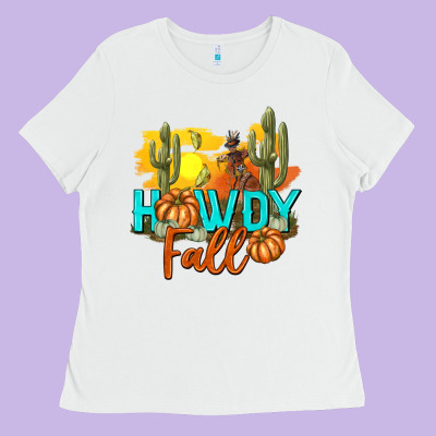 Howdy Fall Ladies Tee Designed By Texasbilliewilder