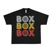 Black Vintage Retro Box Box Box Formula Racing Urban Heavy Tee - longCreatives
